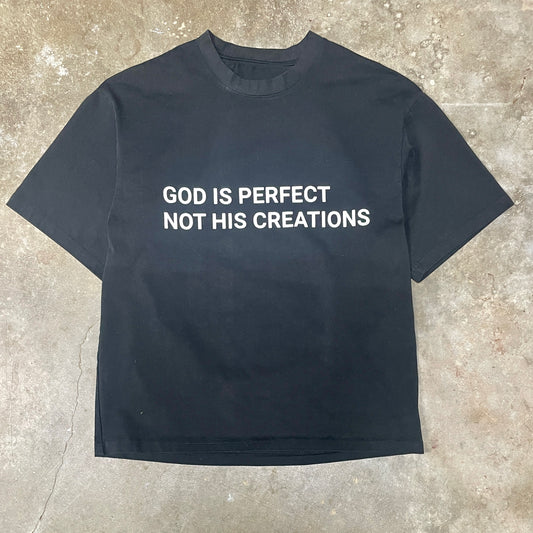 "GOD IS PERFECT TEE" BLACK
