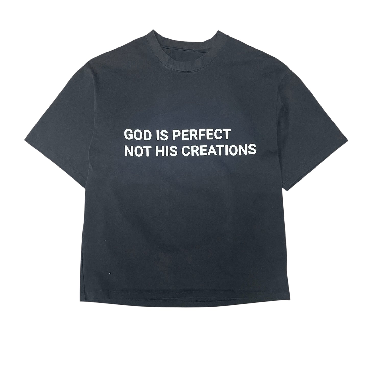 "GOD IS PERFECT TEE" BLACK