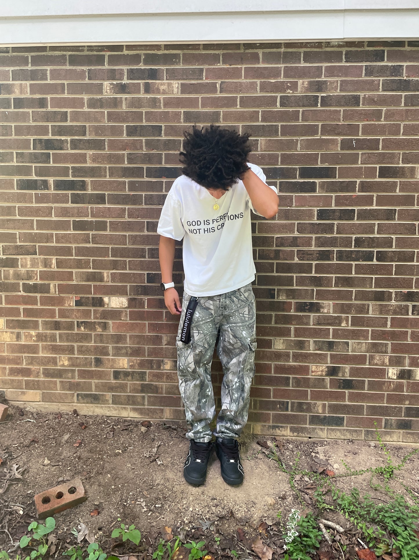 "GOD IS PERFECT TEE" WHITE