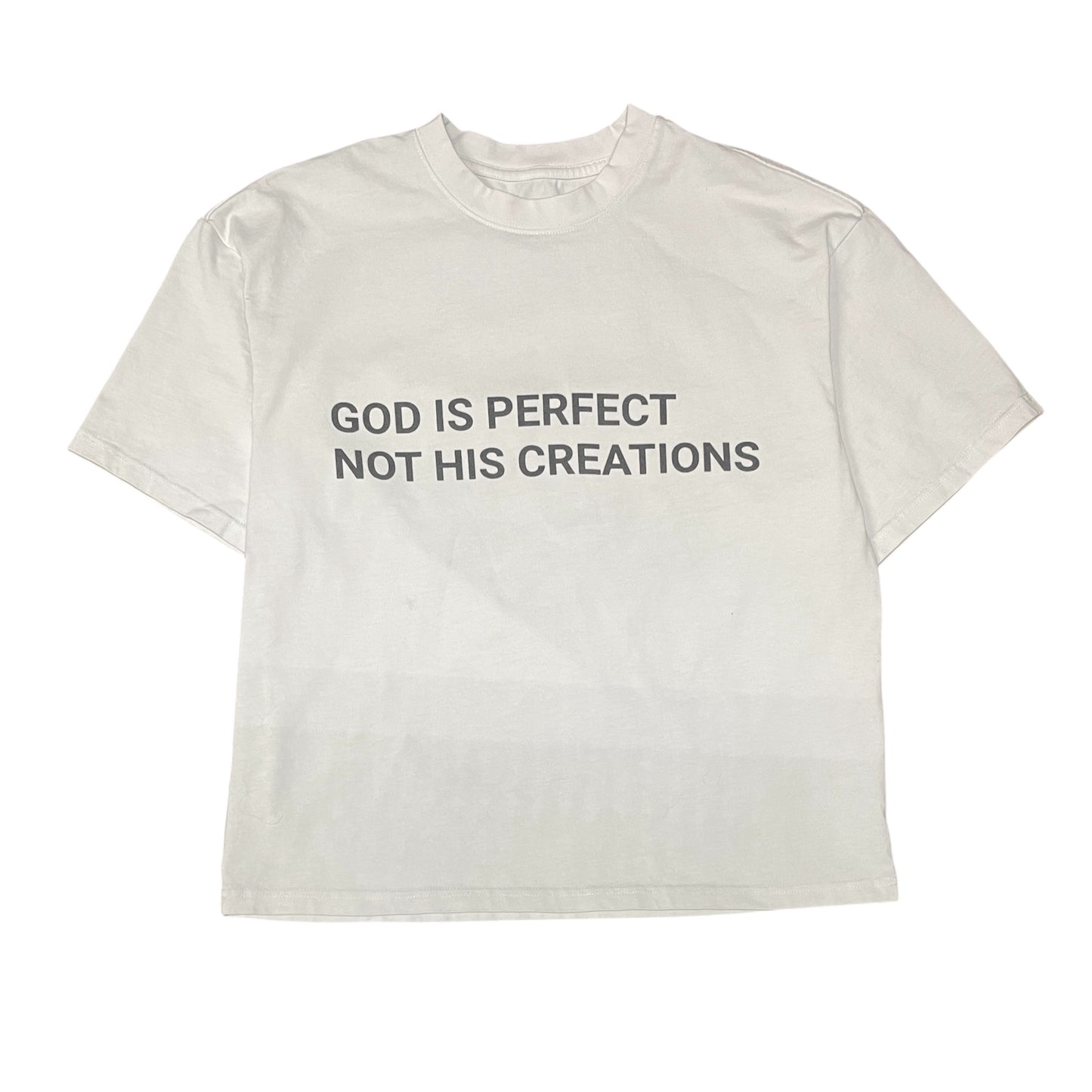 "GOD IS PERFECT TEE" WHITE